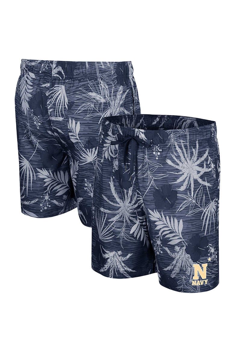 Men's Colosseum Navy Navy Midshipmen What Else is New Swim Shorts, Main, color, Navy