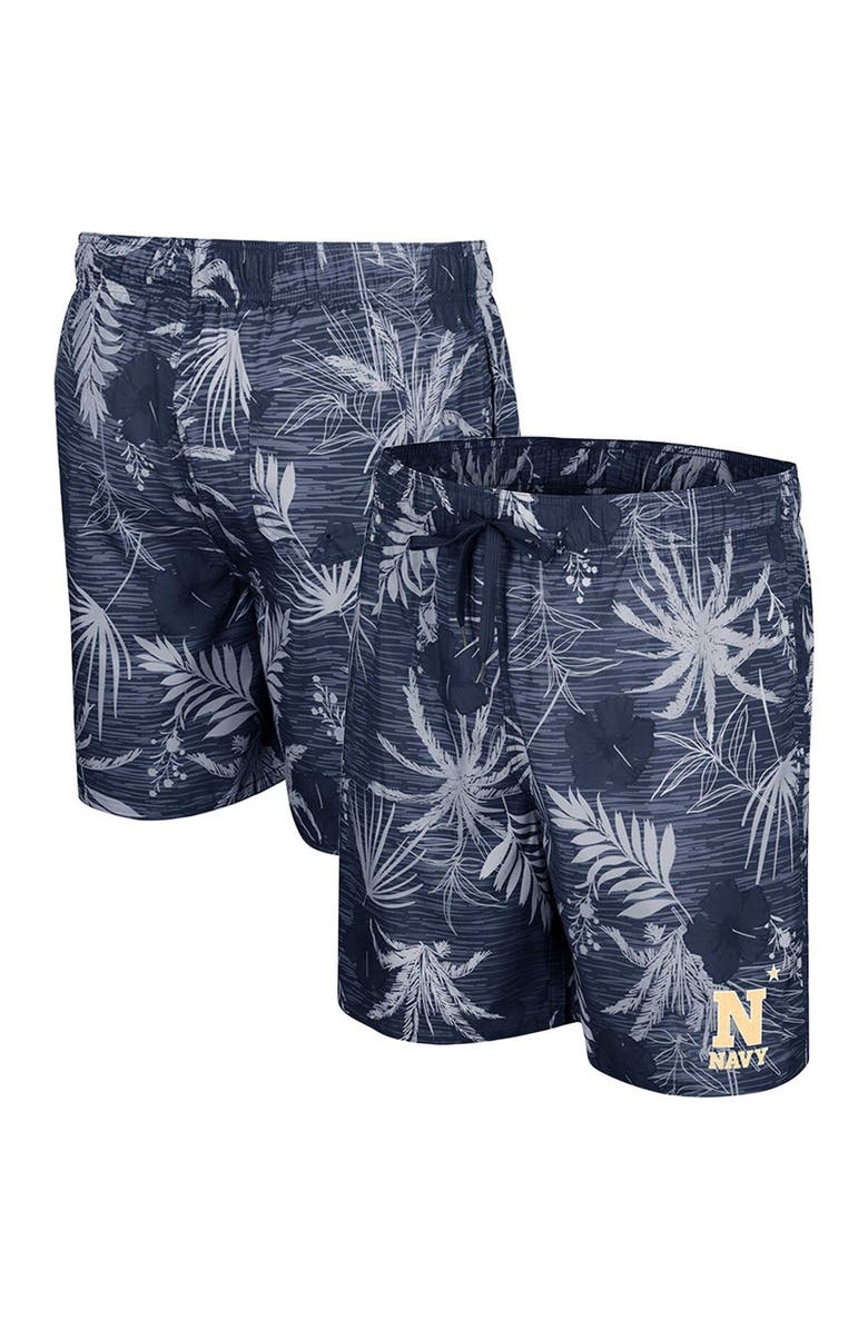 COLOSSEUM Men's Colosseum Navy Navy Midshipmen What Else is New Swim Shorts, Main, color,