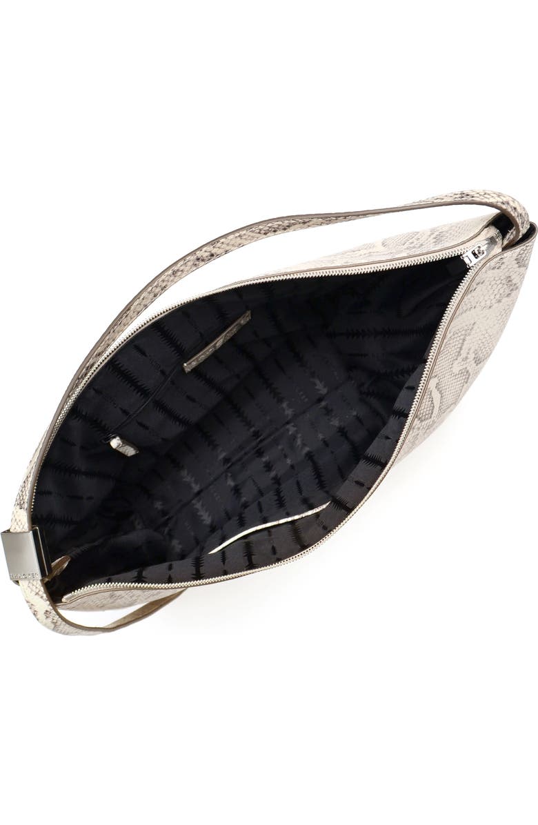 Thacker Gina Snakeskin Embossed Leather Shoulder Bag, Alternate, color,