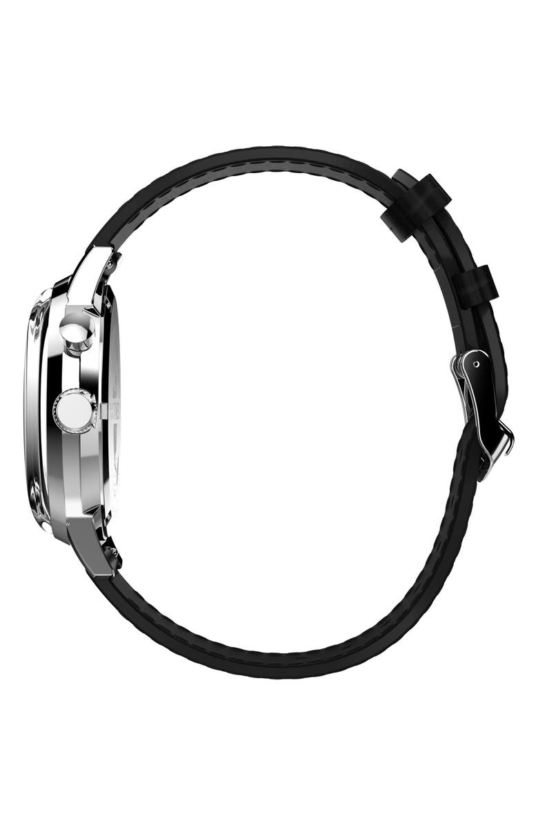 Timex<sup>®</sup> Marlin Moon Phase Leather Strap Watch, 40mm, Alternate, color,