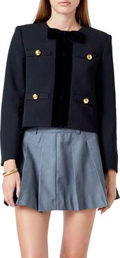 Endless Rose Velvet Trim Jacket