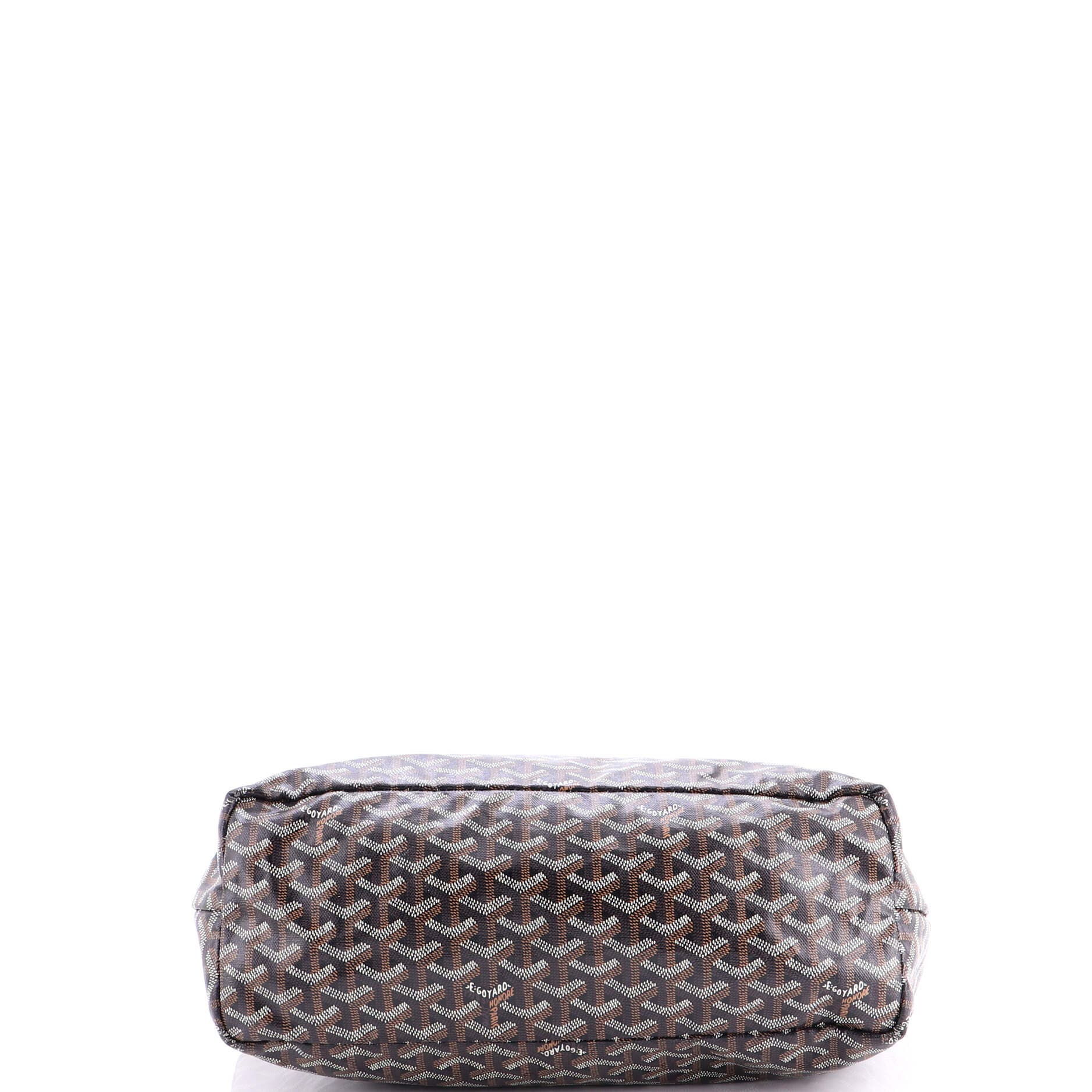 Pre-Owned Goyard Saint Louis Tote Coated Canvas GM, Alternate, color, Black