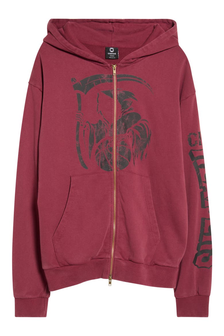 Elite City Reapers Zip Hoodie, Main, color, RED