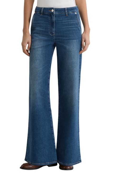 Addie Wide Leg Jeans (Petite)