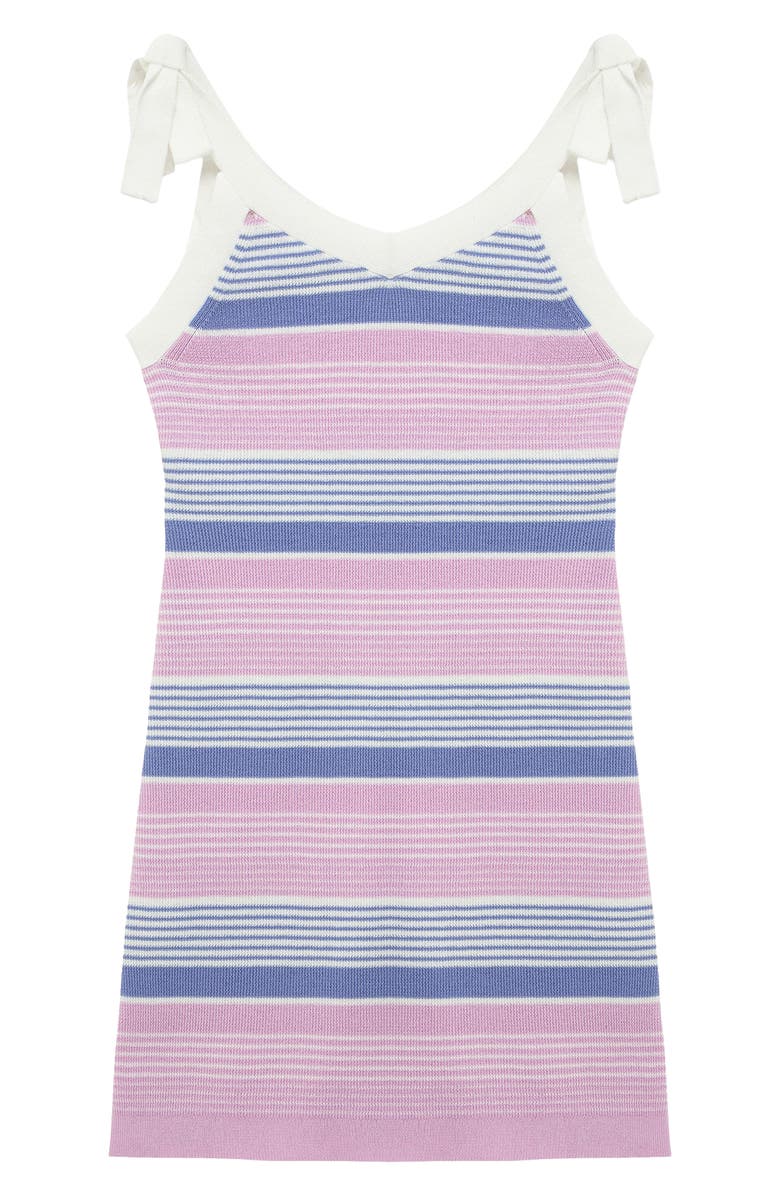 Habitual Kids' V-Neck Stripe Knit Dress, Main, color, Multi