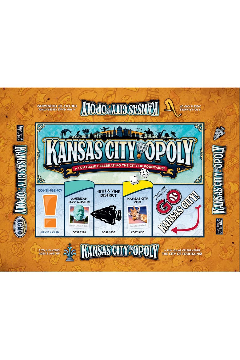 Kansas Cityopoly Family Board Game, Ages 8+, Main, color, Multicolored