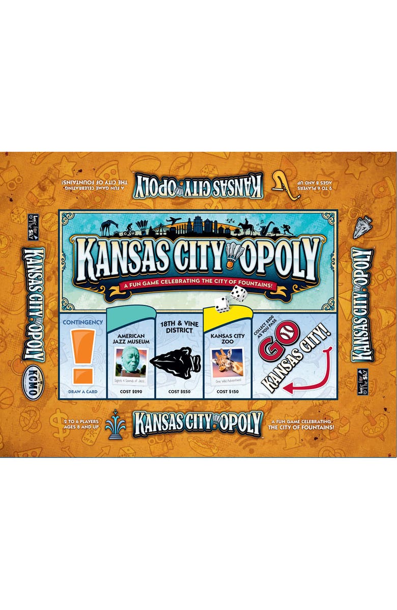 Late for the Sky Kansas Cityopoly Family Board Game, Ages 8+, Main, color, Multicolored