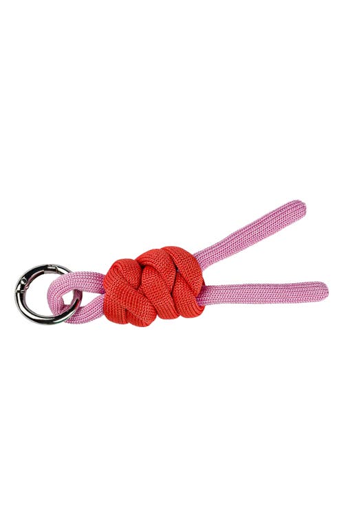 Verloop Colorblock Knot Key Chain In Pink