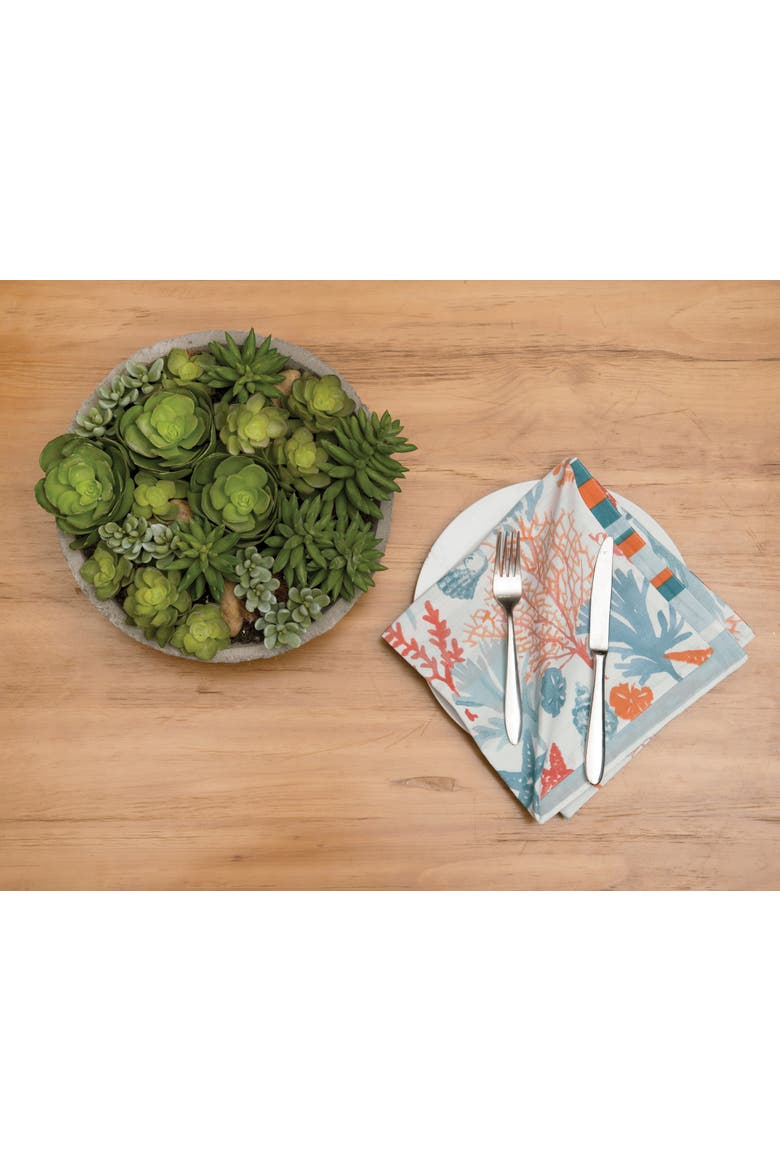 Tangerine Coast Napkin, Alternate, color, Blue