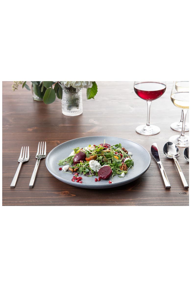 Arezzo Brushed 40-Piece Flatware Set, Alternate, color, SILVER