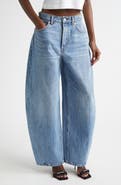 Alexander Wang Blow Up Crystal Logo Balloon Leg Jeans