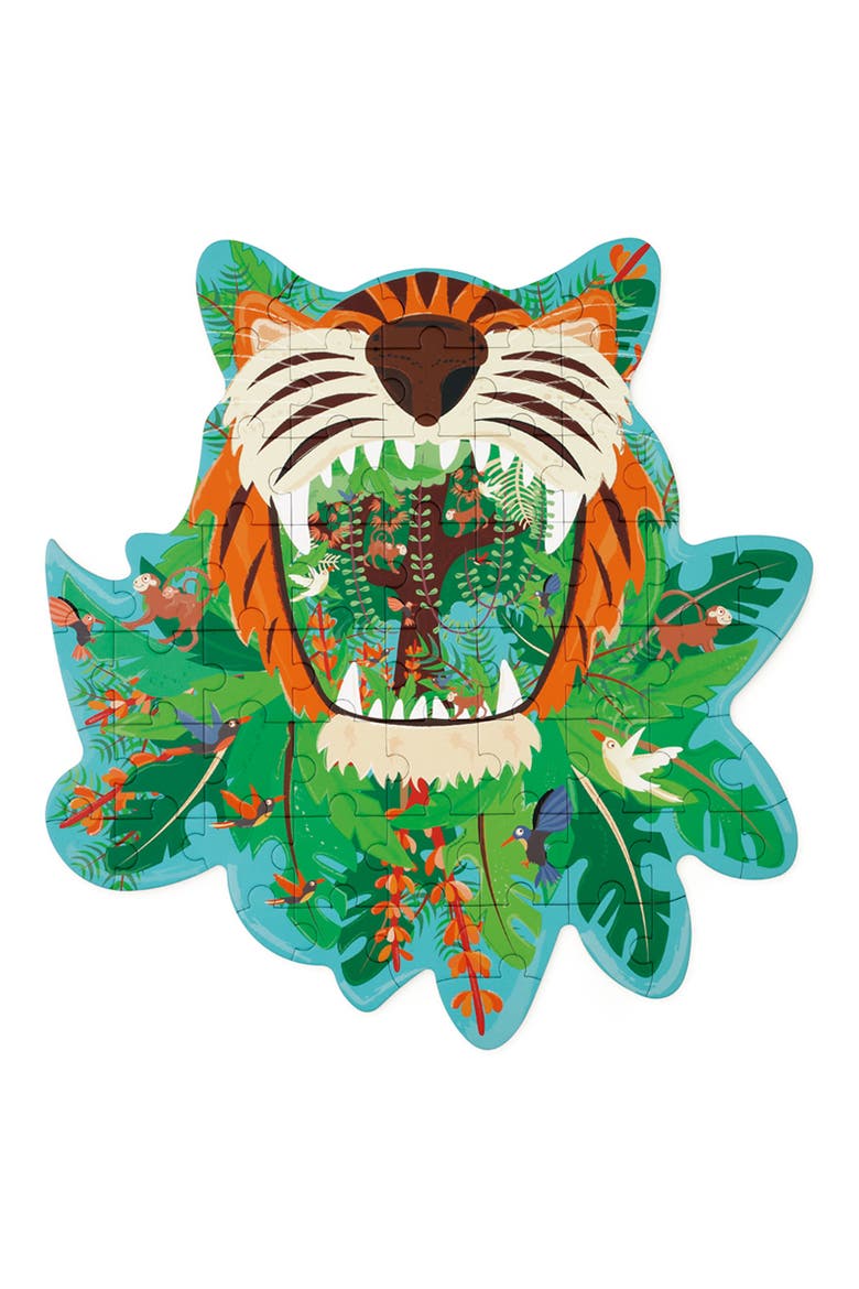 Contour Tiger 58-Piece Puzzle, Main, color, NO COLOR