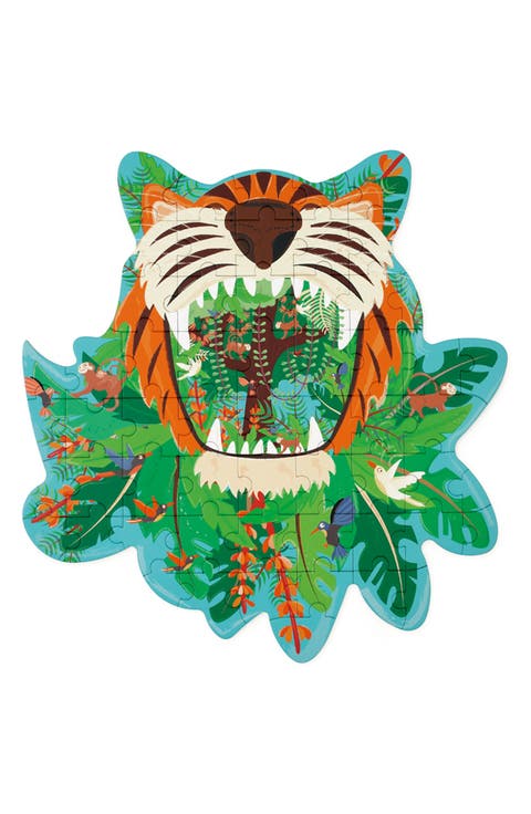 Contour Tiger 58-Piece Puzzle