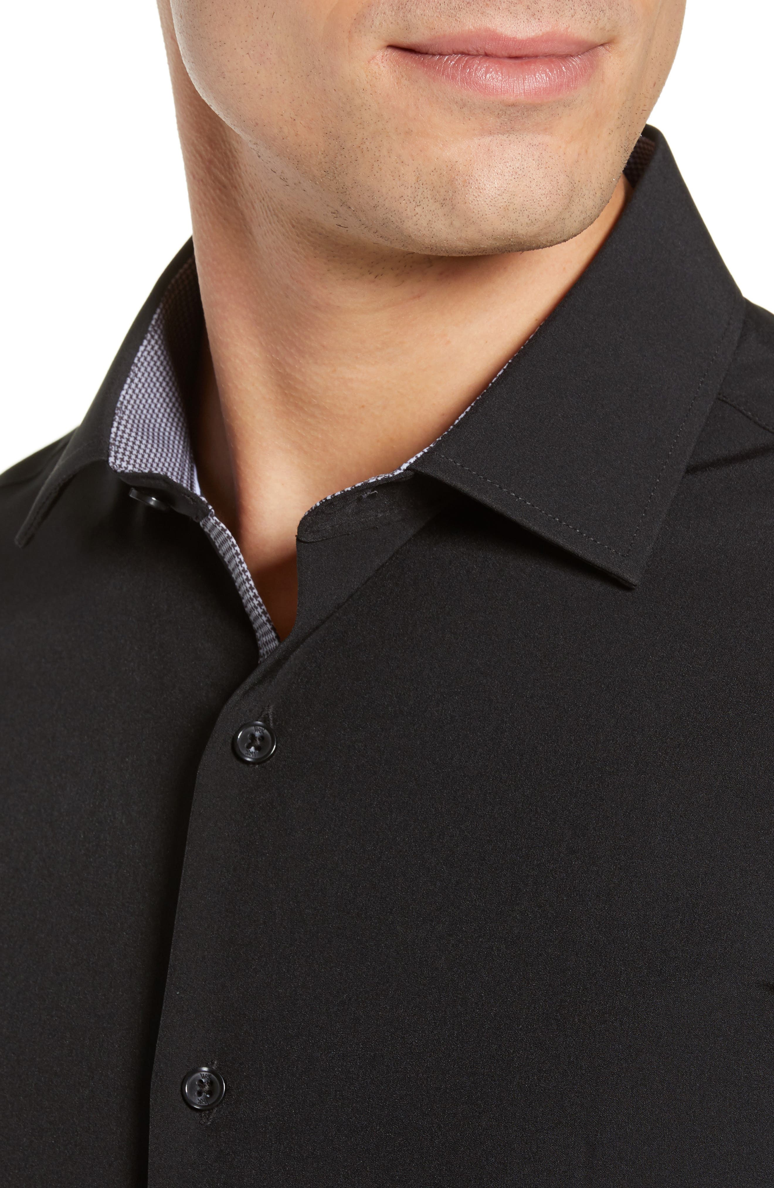 Slim Fit Solid Performance Dress Shirt - image 2