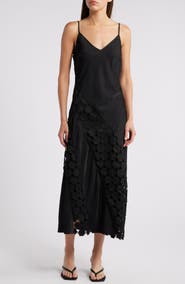 CIEBON Alix Mixed Media Midi Dress