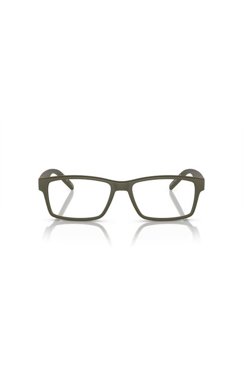 Arnette 52mm Rectangle Optical Glasses In Green