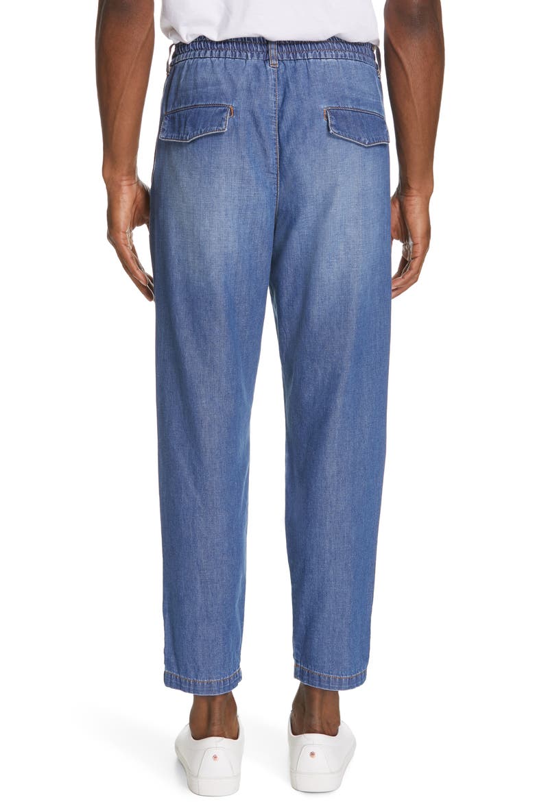 Stretch Denim Slim Fit Jogger Dress Pants, Alternate, color, DENIM