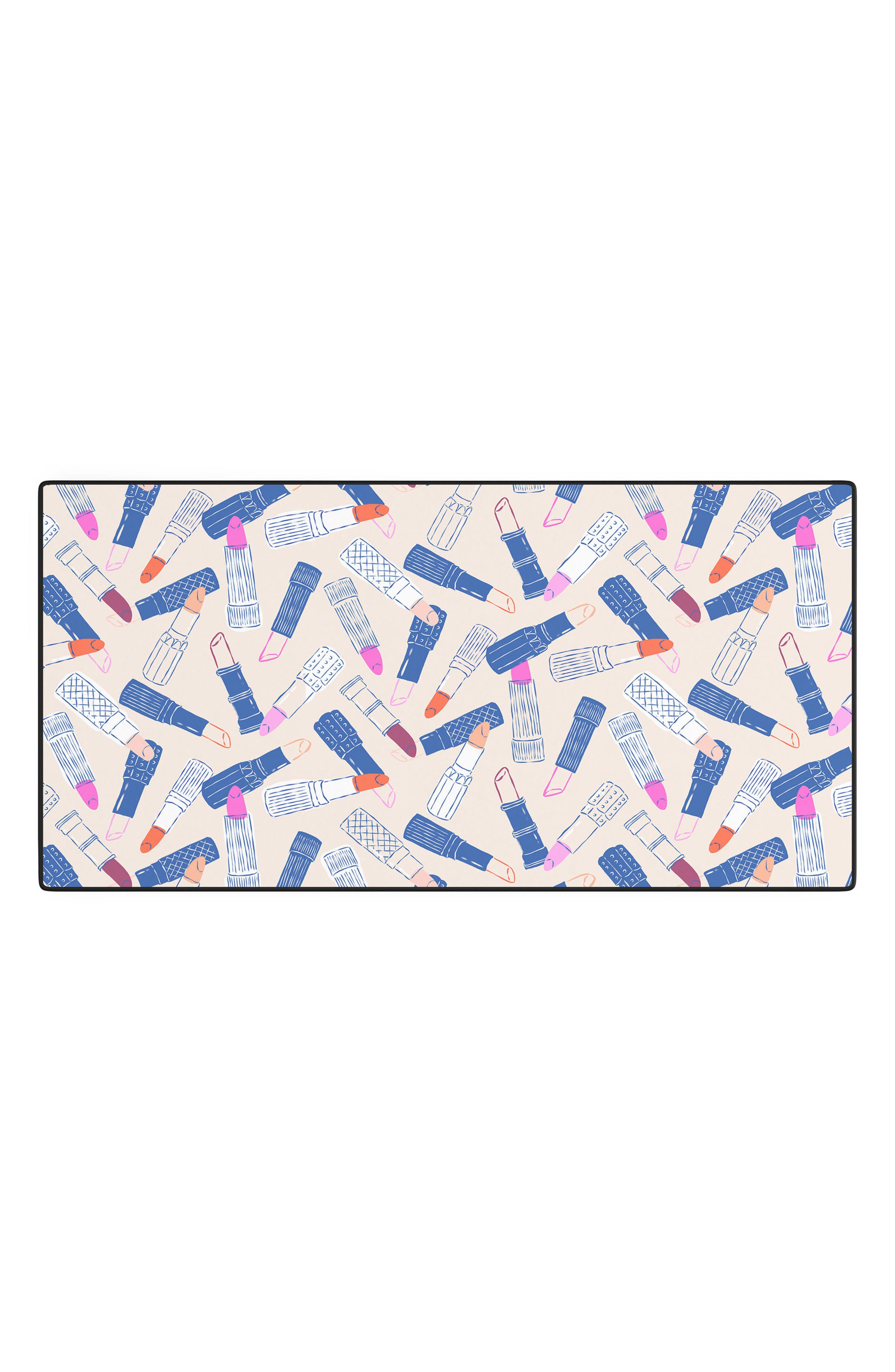 Deny Designs Lipstick Tube Print Desk Mat