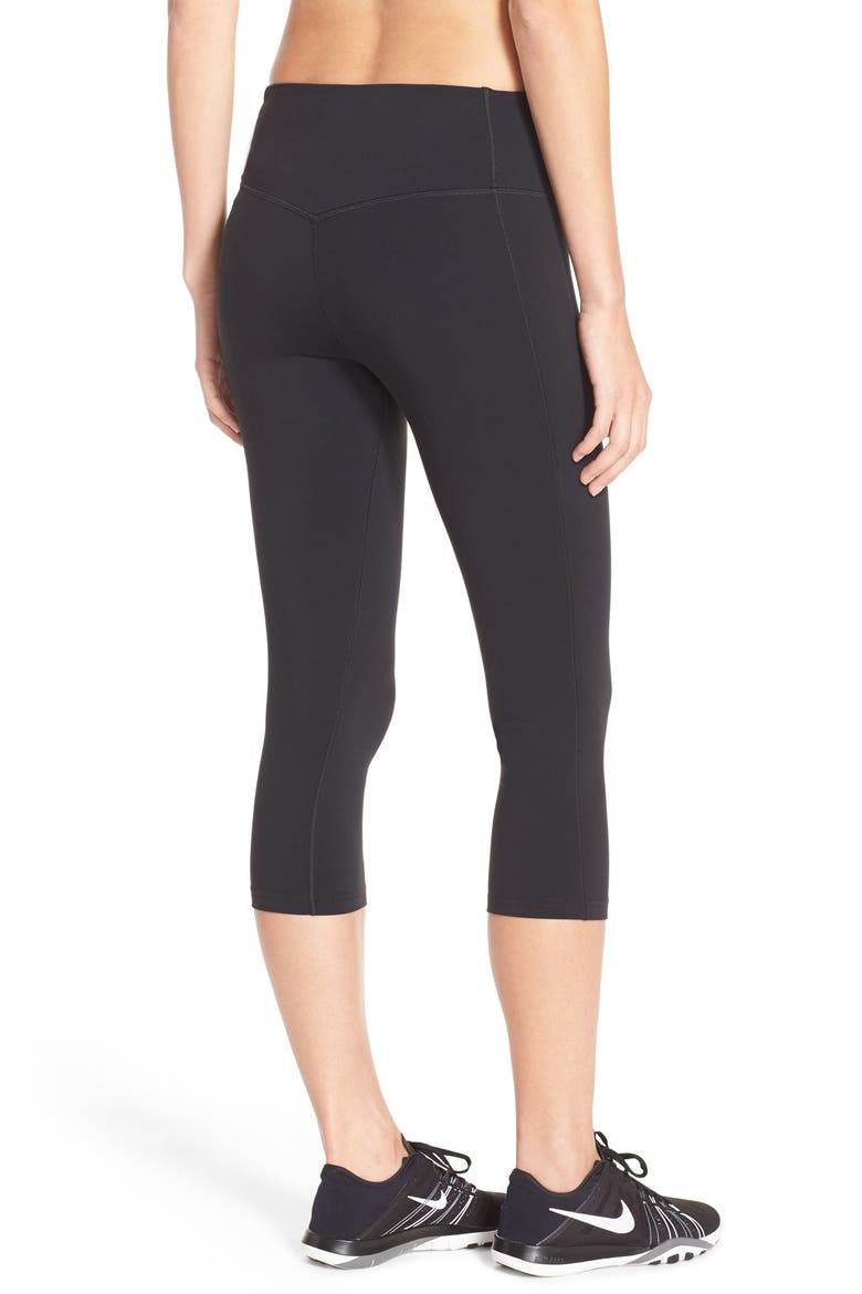 'Power Legendary' Dri-FIT Training Capris, Alternate, color, BLACK/ BLACK