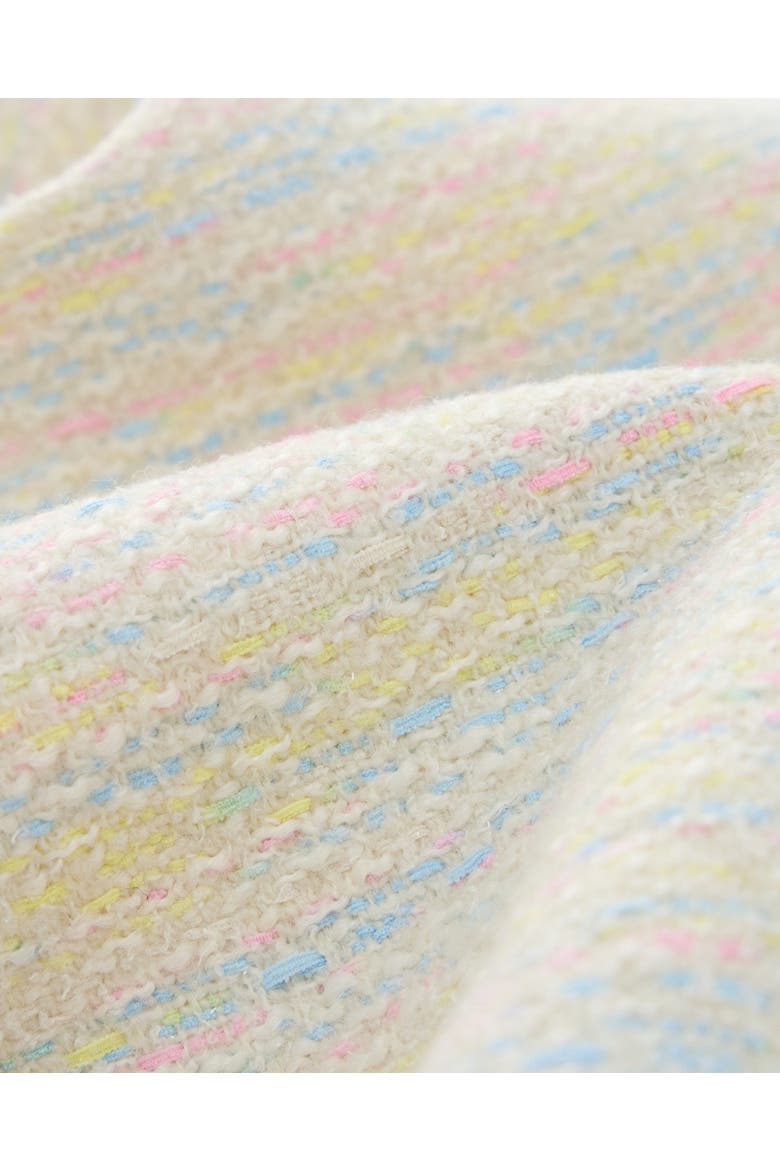 Lilliana Tweed Cape, Alternate, color, Creme