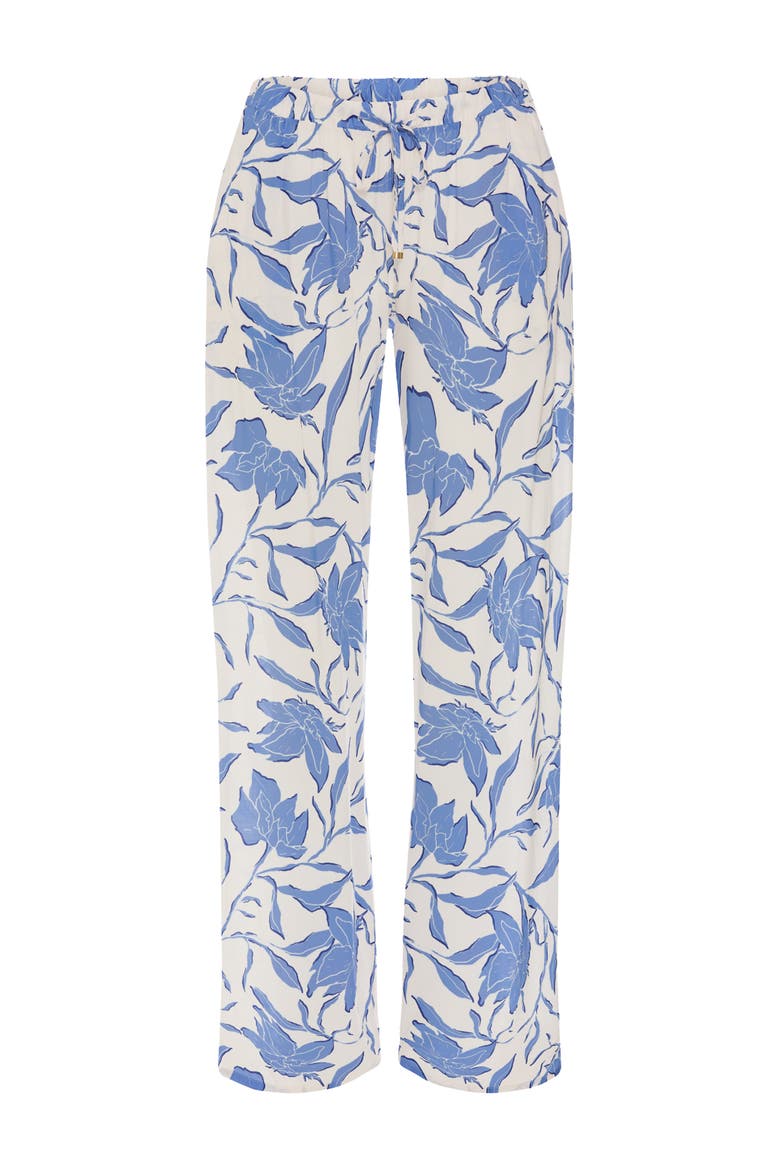 Sleep And Lounge Soft Woven Pants, Main, color, Graceful Forms