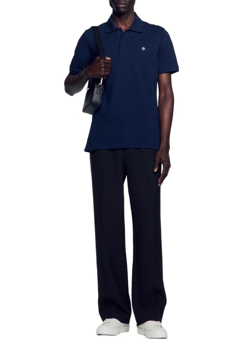 Polo shirt with Square Cross patch, Alternate, color, Navy blue
