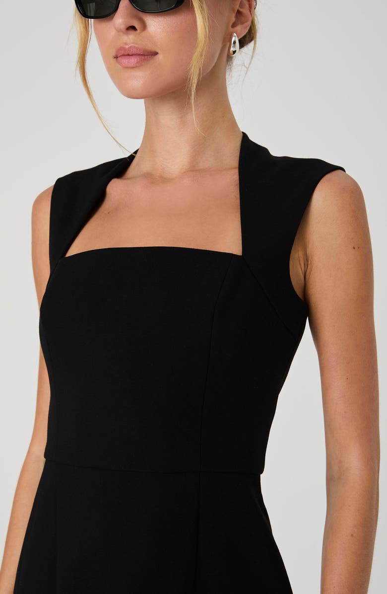 French Connection Ruth Whisper A-Line Dress, Alternate, color, Black