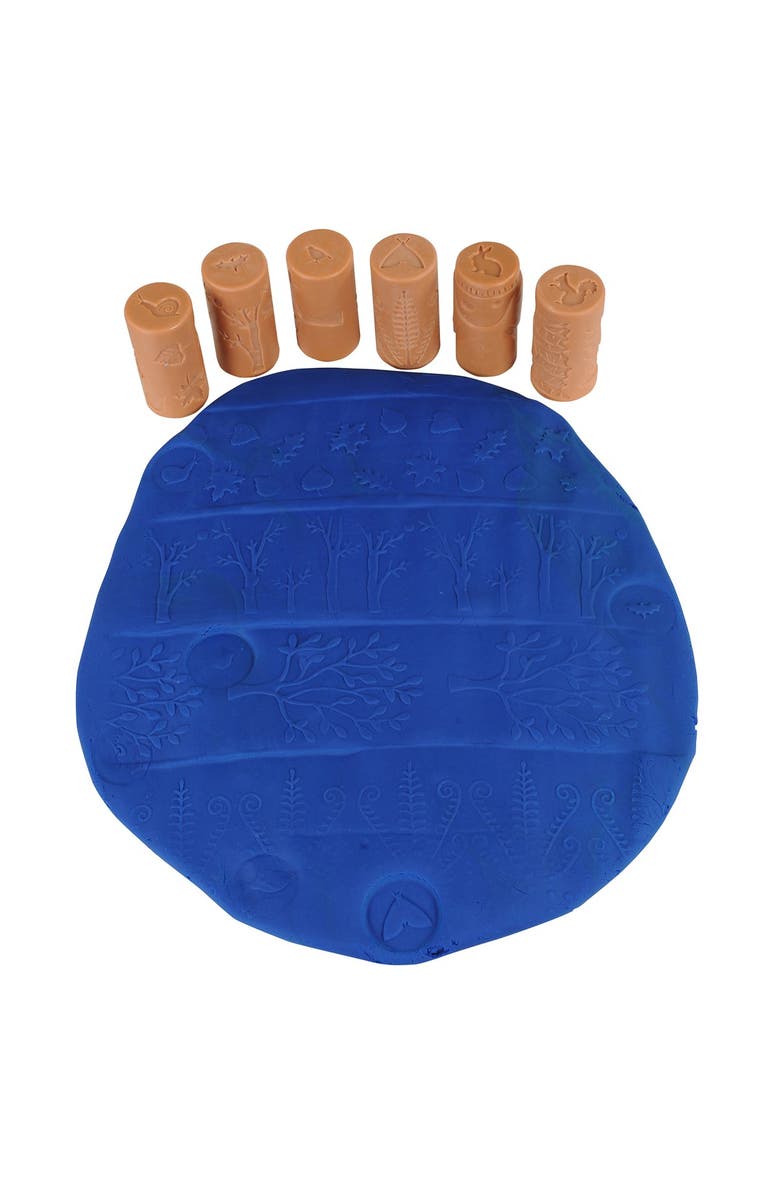 Yellow Door Forest Friends Dough Rollers - Set of 6, Alternate, color, Brown