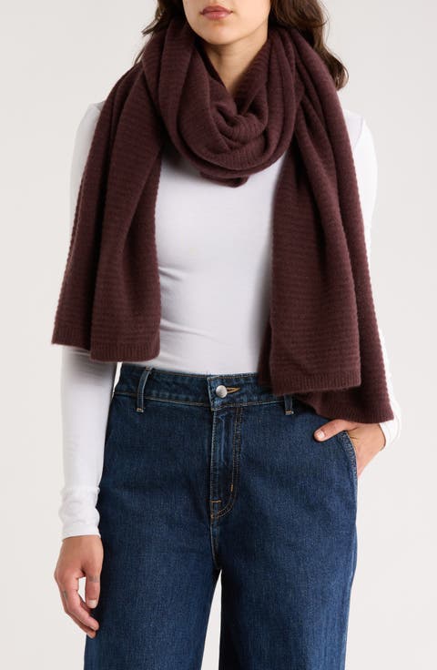 Cashmere Rib Scarf