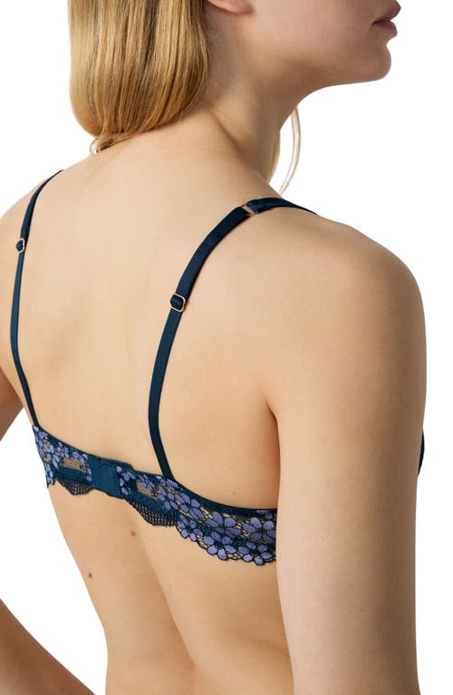 Etam Somptueuse No. 4 Underwire Demi Bra In Night Blue