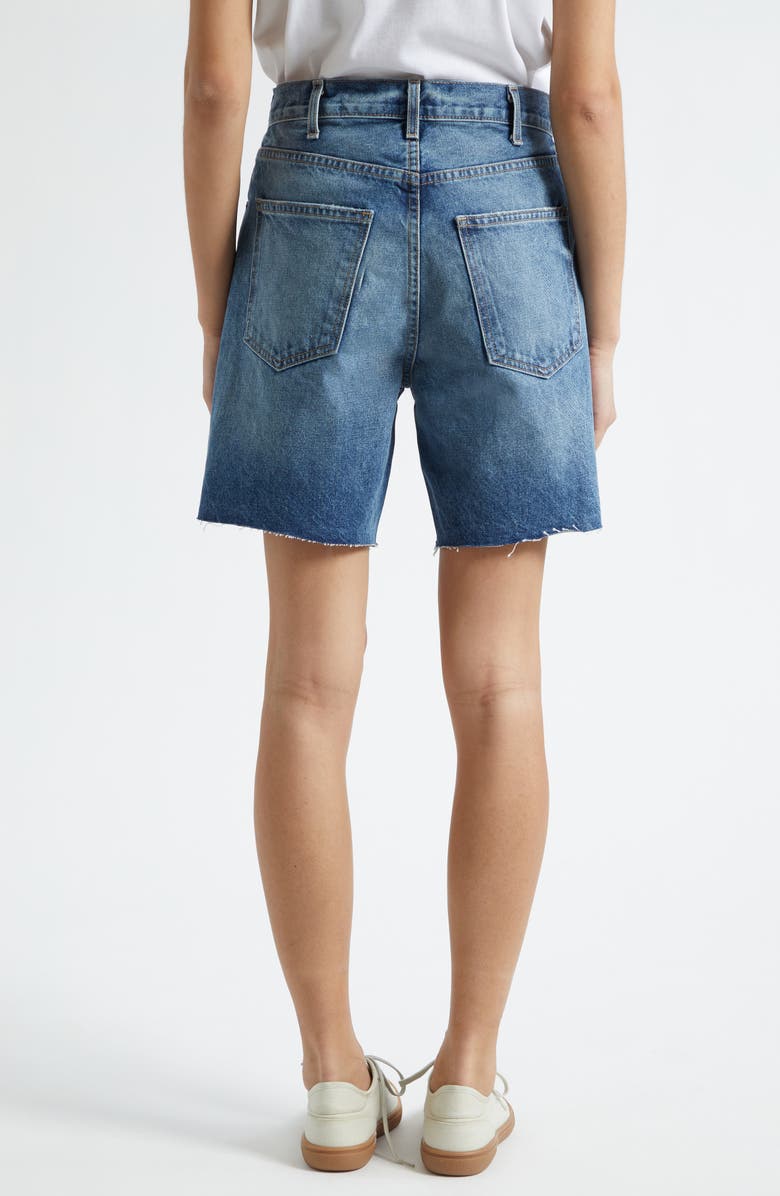 Nili Lotan Russel Frayed Denim Shorts, Alternate, color, Rosebowl Wash