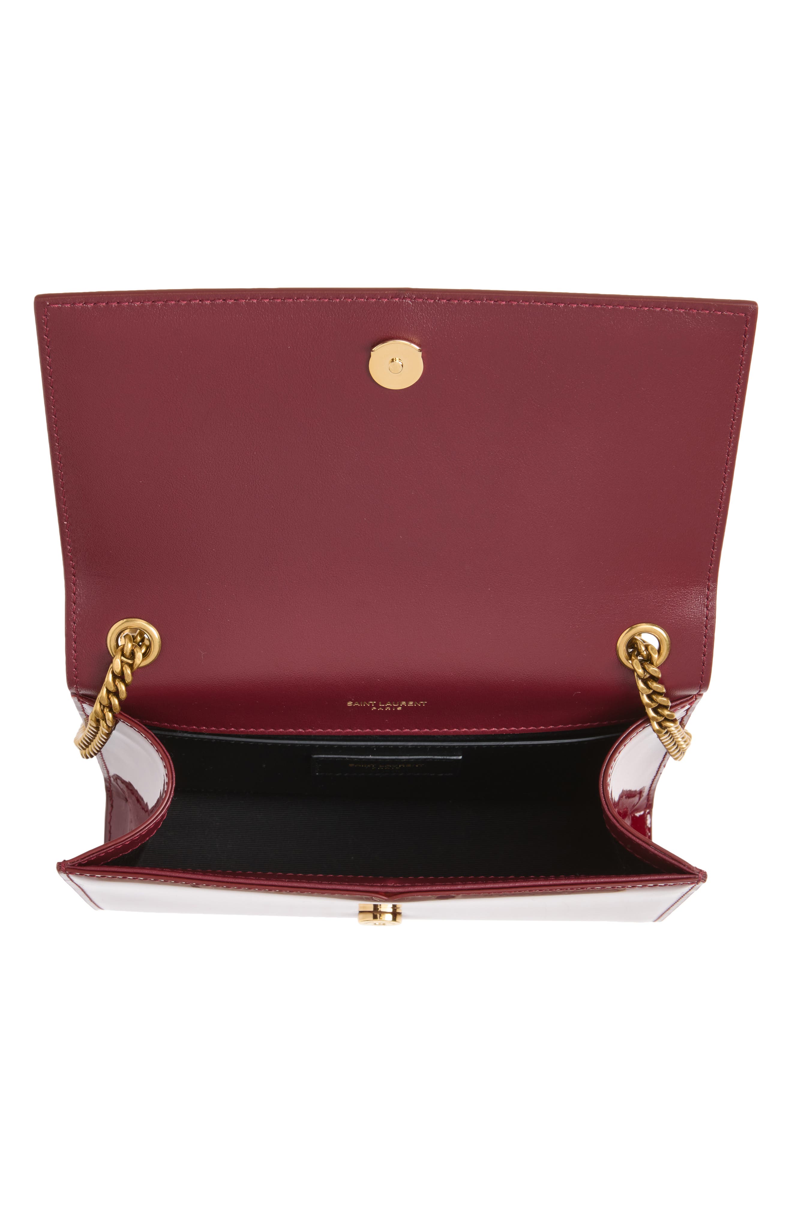 Small Kate Patent Leather Crossbody Bag, Alternate, color, GRENADE