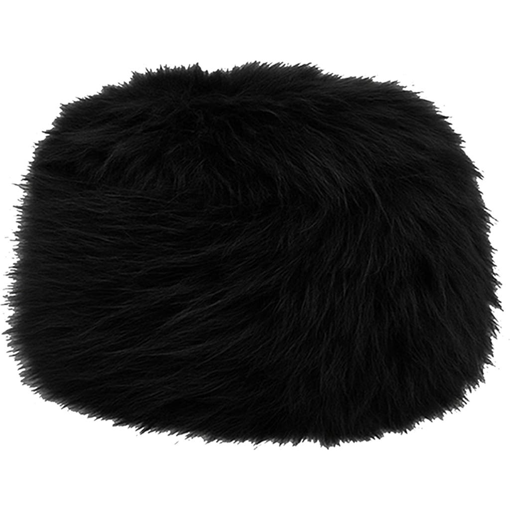 Apparis Margot Faux Fur Pillbox Hat In Black