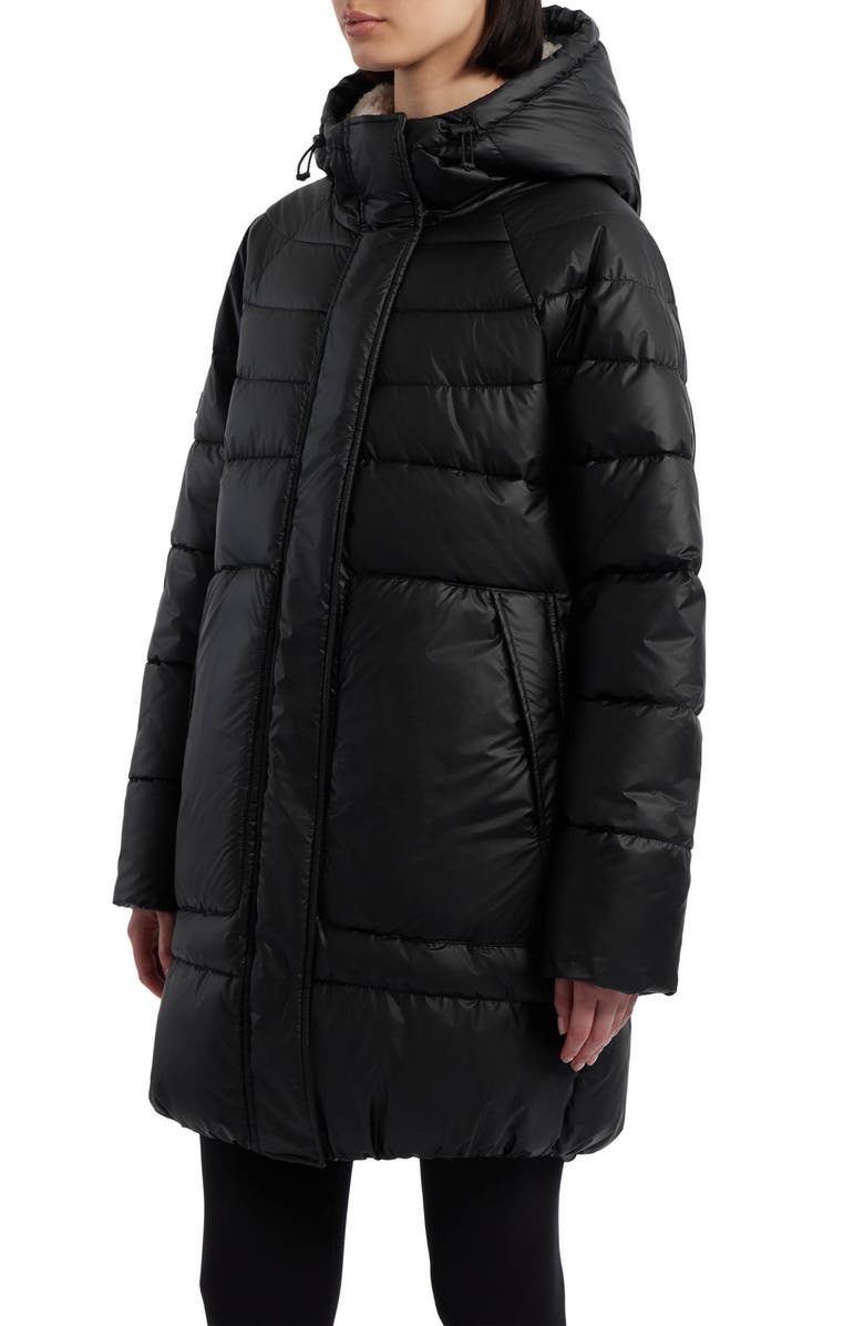 Hunter Faux Fur Lined Marshmallow Puffer Jacket, Alternate, color, 