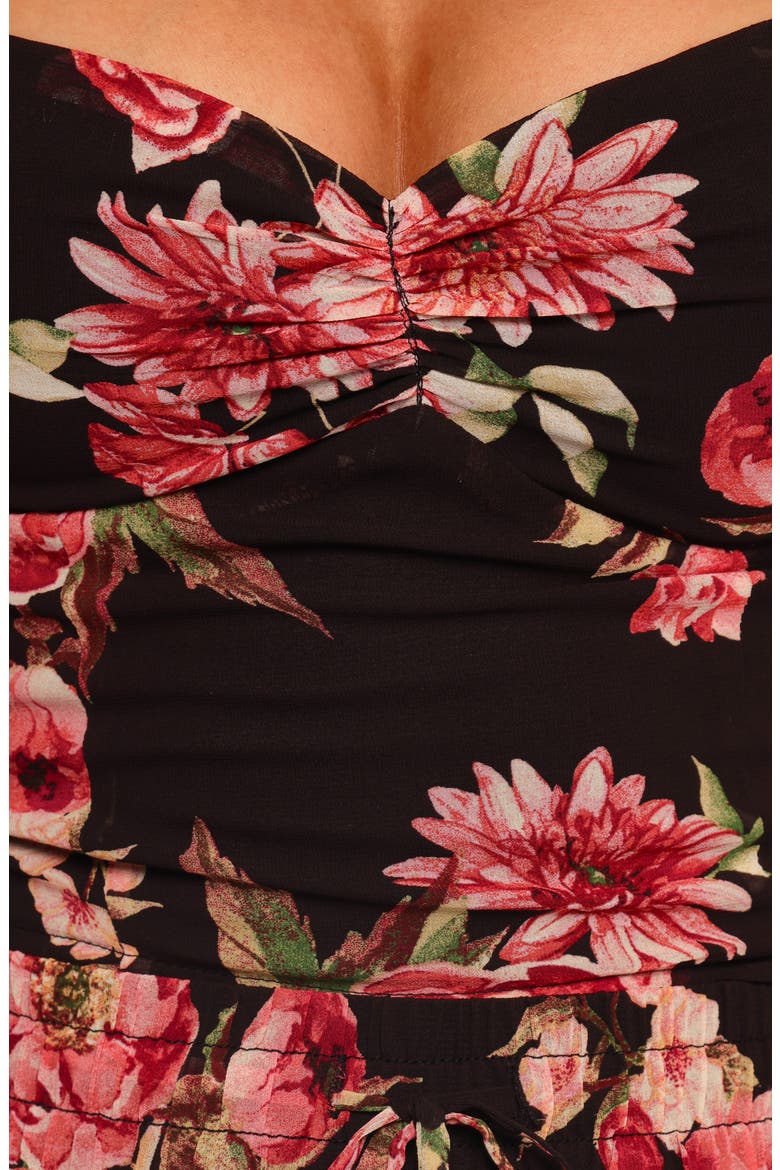 Noel Floral Puff Sleeve Top, Alternate, color, BLACK FLORAL