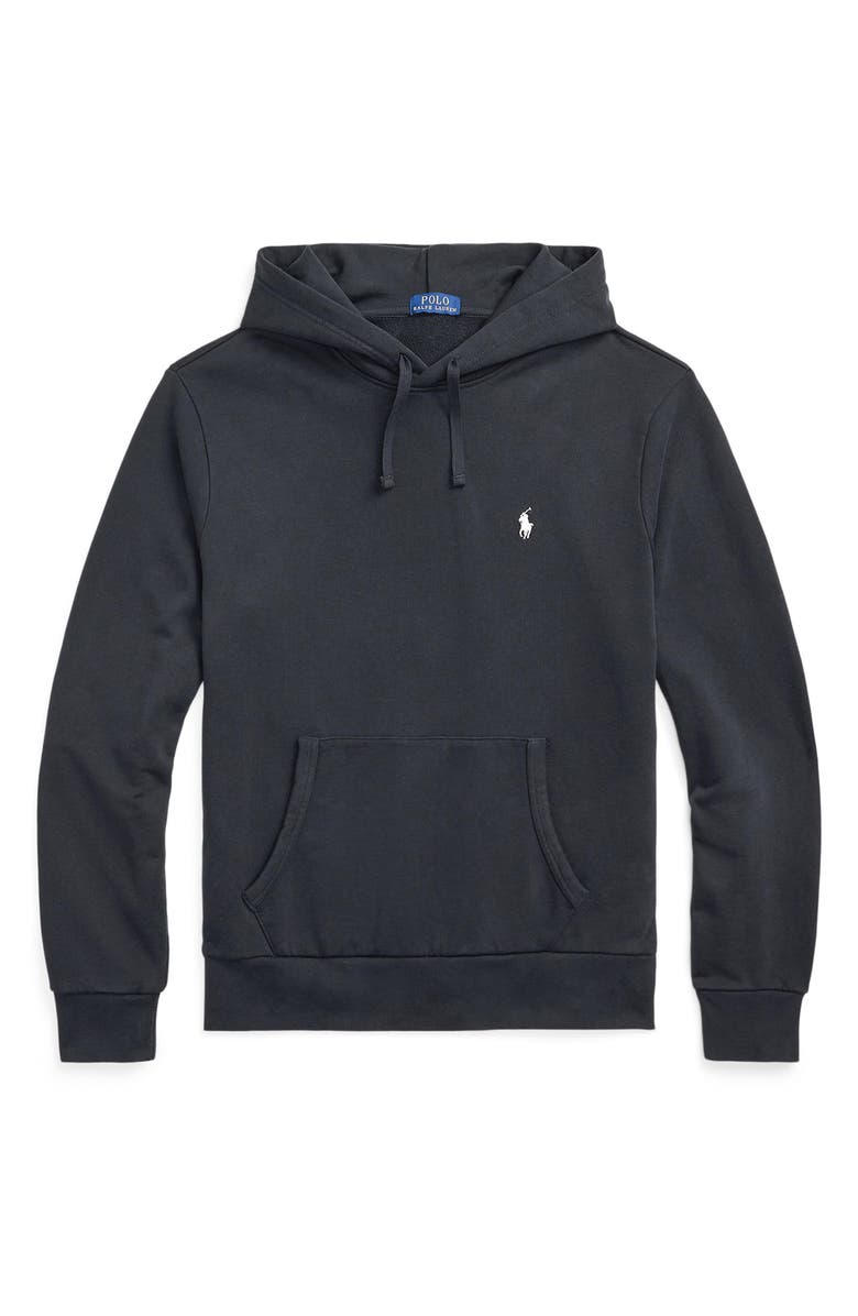 Polo Ralph Lauren Loopback Cotton Fleece Hoodie, Alternate, color, Polo Black