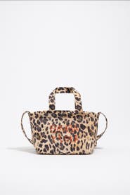 Bimba y Lola Leopard Nylon Mini Bag