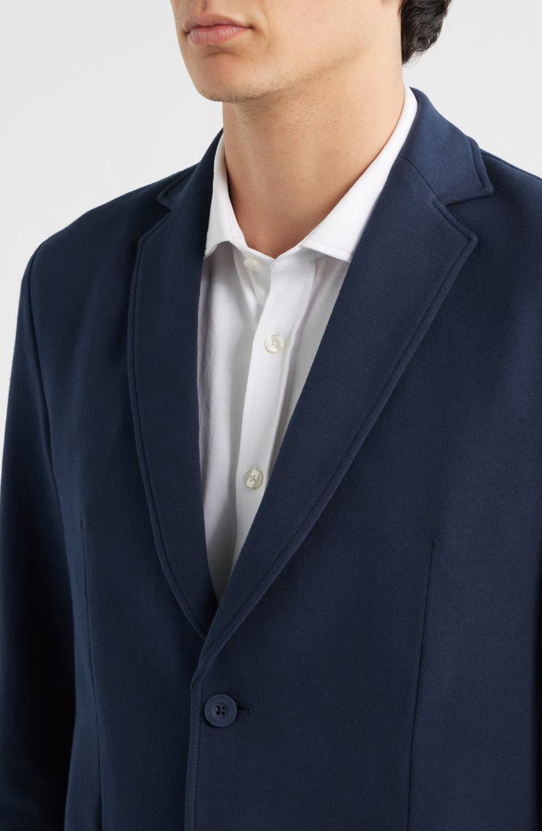 Mack Weldon Ace Navy Cotton French Terry Blazer, Alternate, color, Total Eclipse