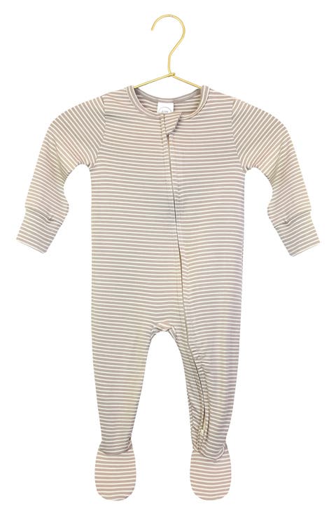 Print Zip Footie (Baby)