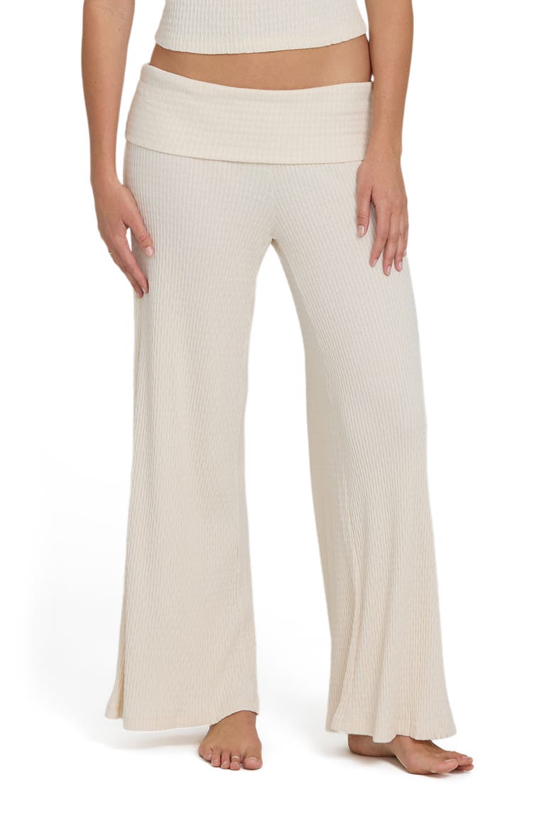 Sweet Coast Wide Leg Knit Pants, Main, color, WHITE CAP