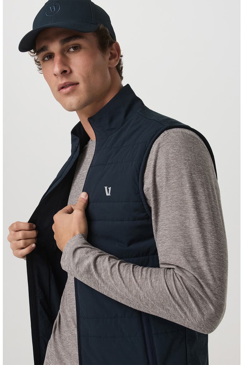 Sunday Insulated Hybrid Vest, Alternate, color, INK HEATHER