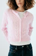 MANGO Cable Knit Cardigan