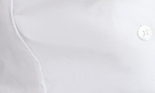 Kenneth Cole Boyfriend Poplin Button-up Shirt With Tie In White