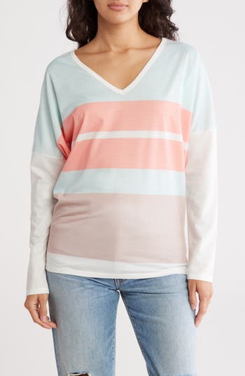 Go Couture V-neck Dolman Sleeve Sweater