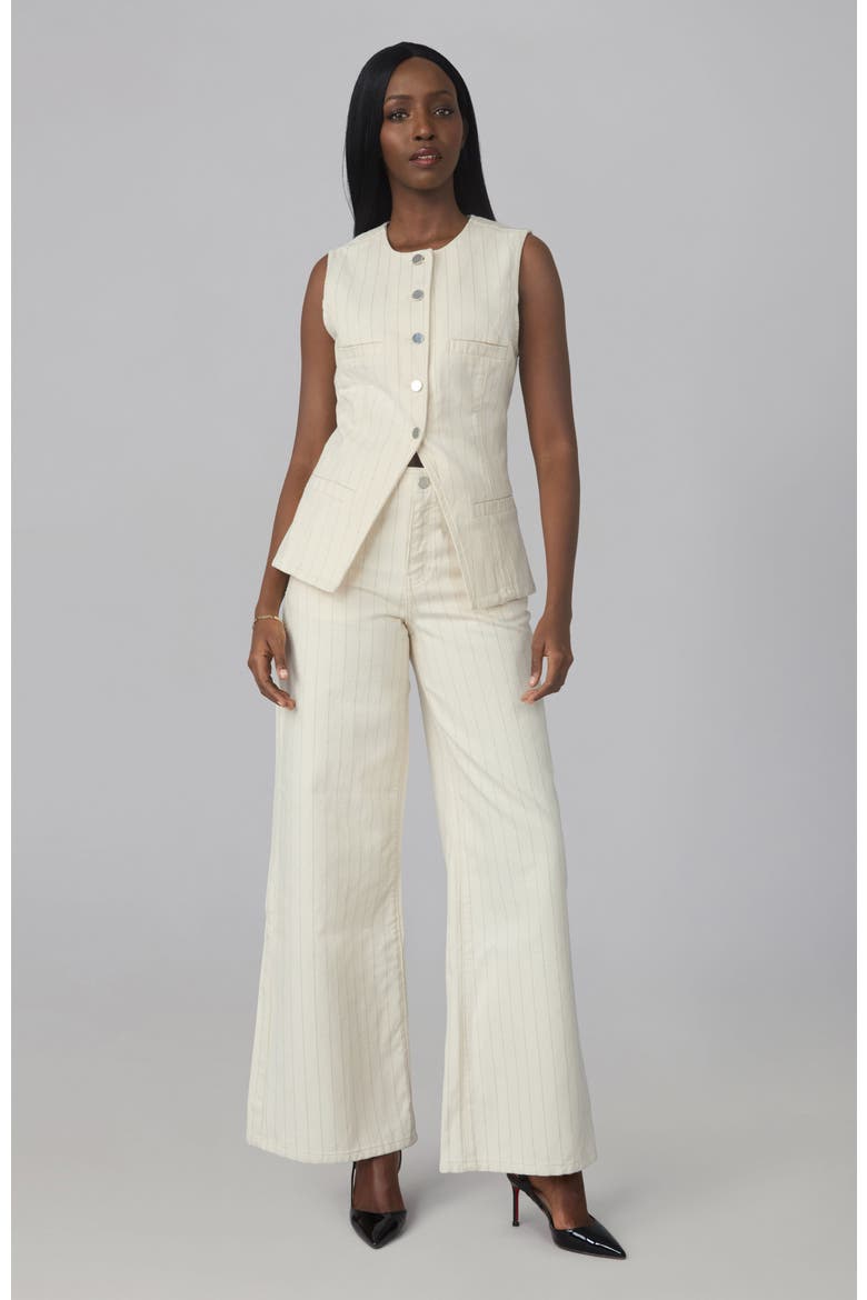 Emma Denim Vest, Alternate, color, SILVER LINING