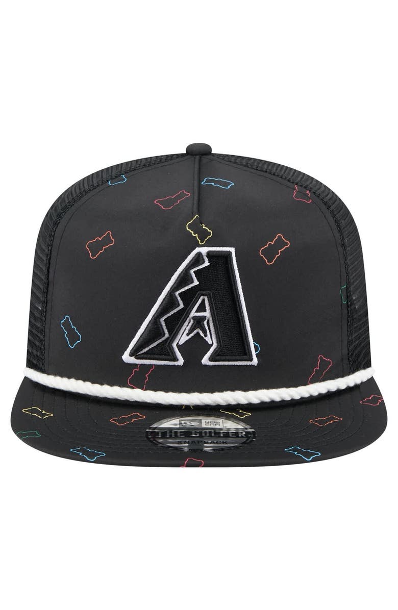New Era Men's New Era  Black Arizona Diamondbacks Gummy Golfer Trucker Adjustable Hat, Alternate, color, 