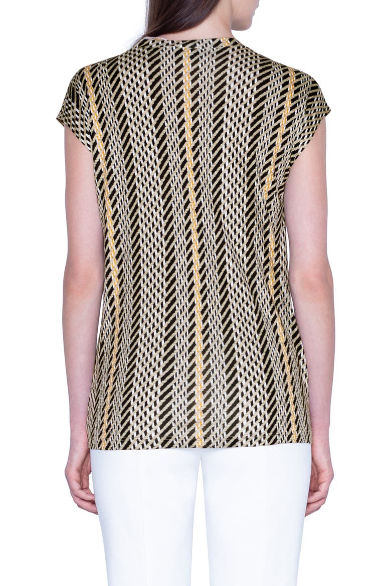 Tweed Print Silk Tunic, Alternate, color, MULTICOLOR