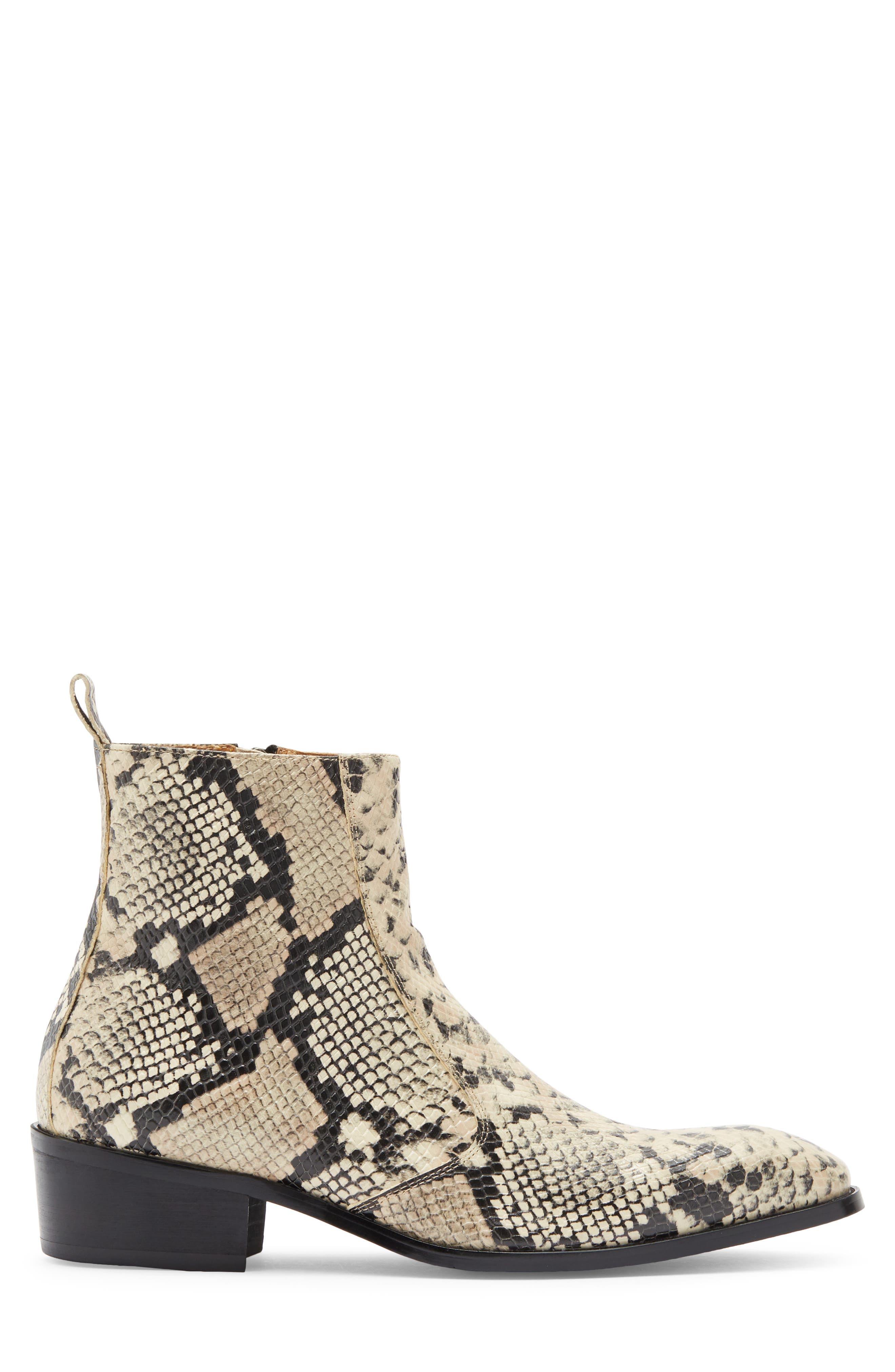 Gabriel Leather Boot, Alternate, color, BONE
