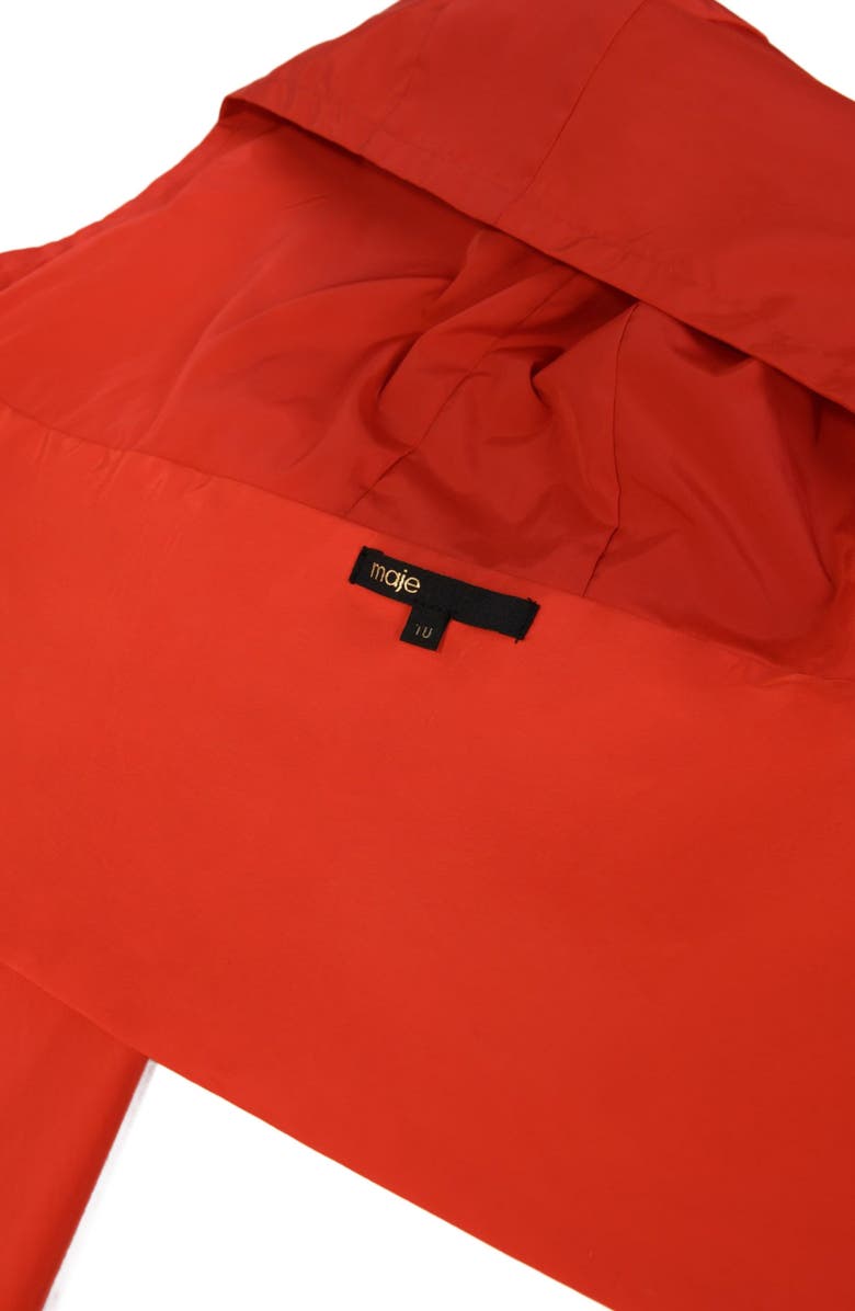 maje Retractable scarf hood, Alternate, color, 