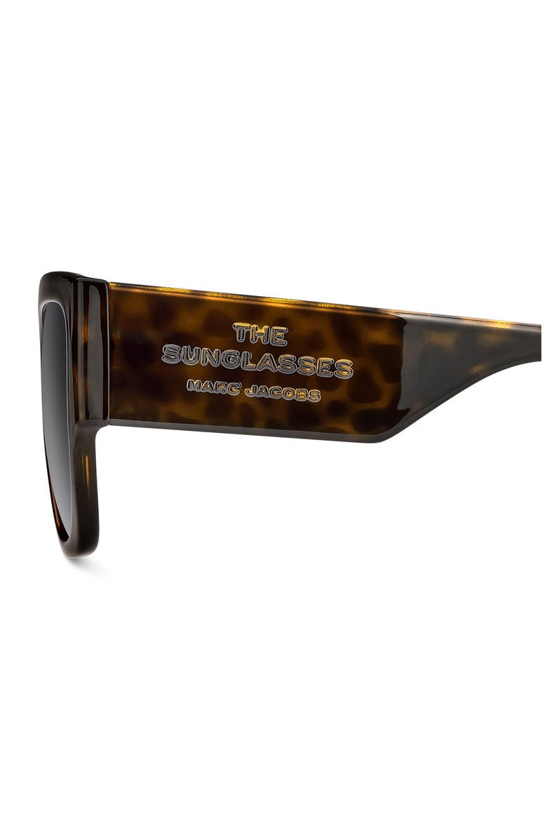 56mm Gradient Cat Eye Sunglasses, Alternate, color, HAVANA/ DARK GREY SF